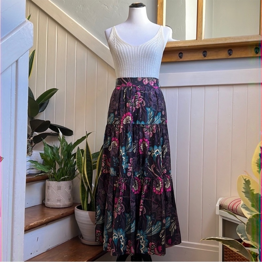 NWOT NICHOLAS The Label Boho Chic Floral Maxi Skirt